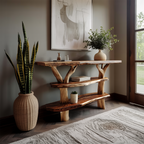 Handcrafted Solid Wood Console Table For Classic Entryway Furniture Style