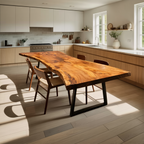 Furniture Decor Farmhouse Live Edge Dining Table Warm