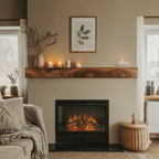 Rustic Floating Mantel Shelf For Fireplace Living Room Wall