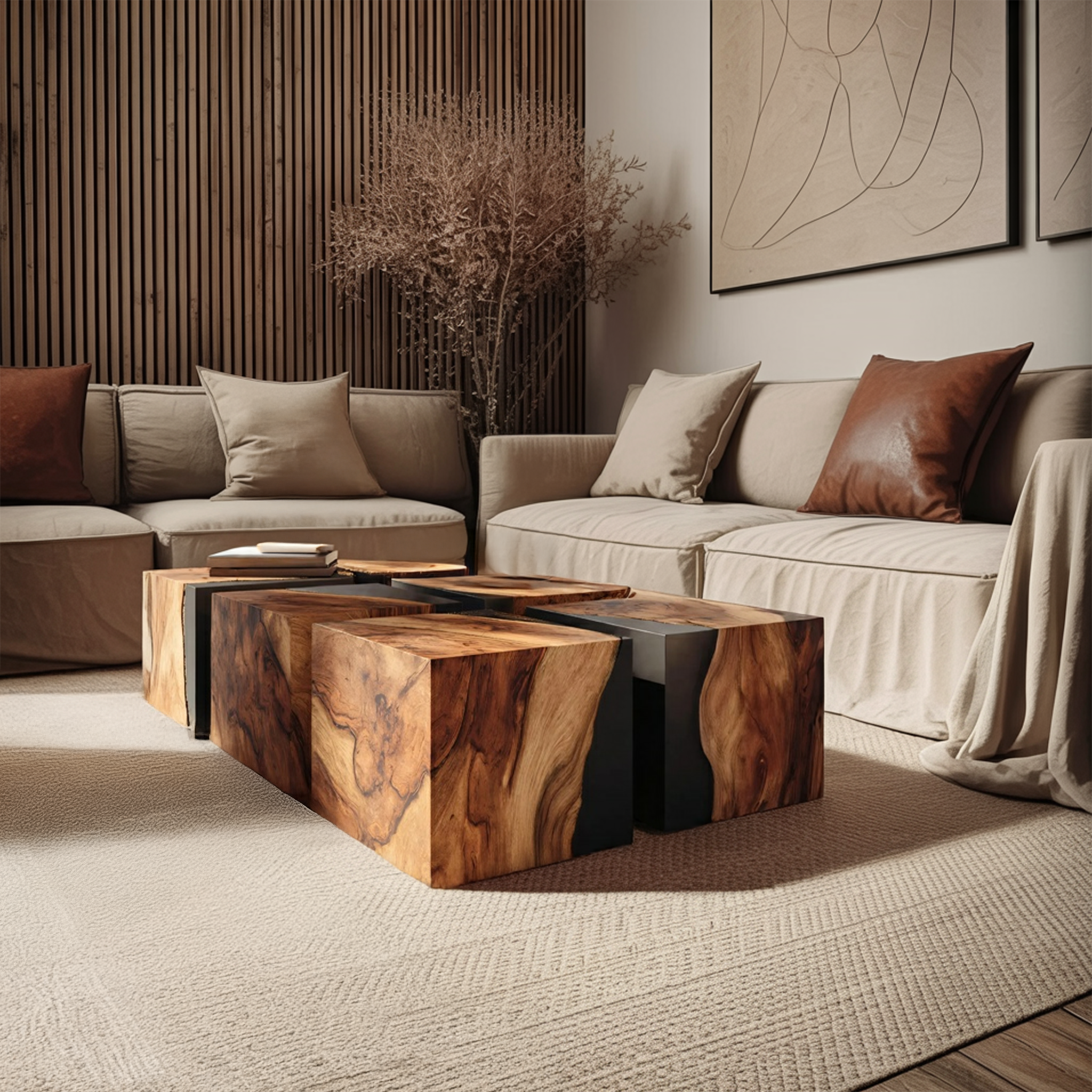 Modern Low Coffee Table For Small Living Room Spaces