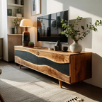 Modern Wooden Media Cabinet For Minimalist Home