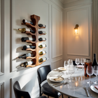Modern Wall Mounted Wine Bottle Holder For Bar Storage Decor