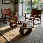 Handcrafted Live Edge Abstract Coffee Table For Living Room