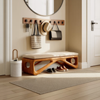 Farmhouse Wooden Bench For Cozy Bedroom Corners
