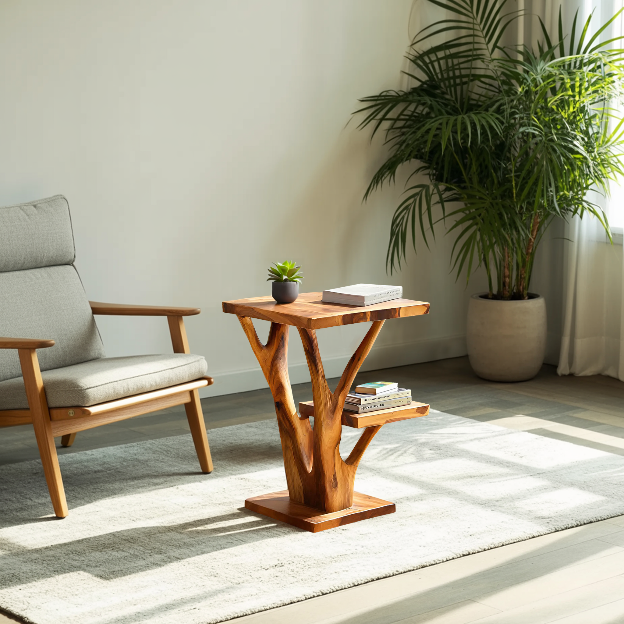 Elegant Side Table Branch Inspired Design For Living