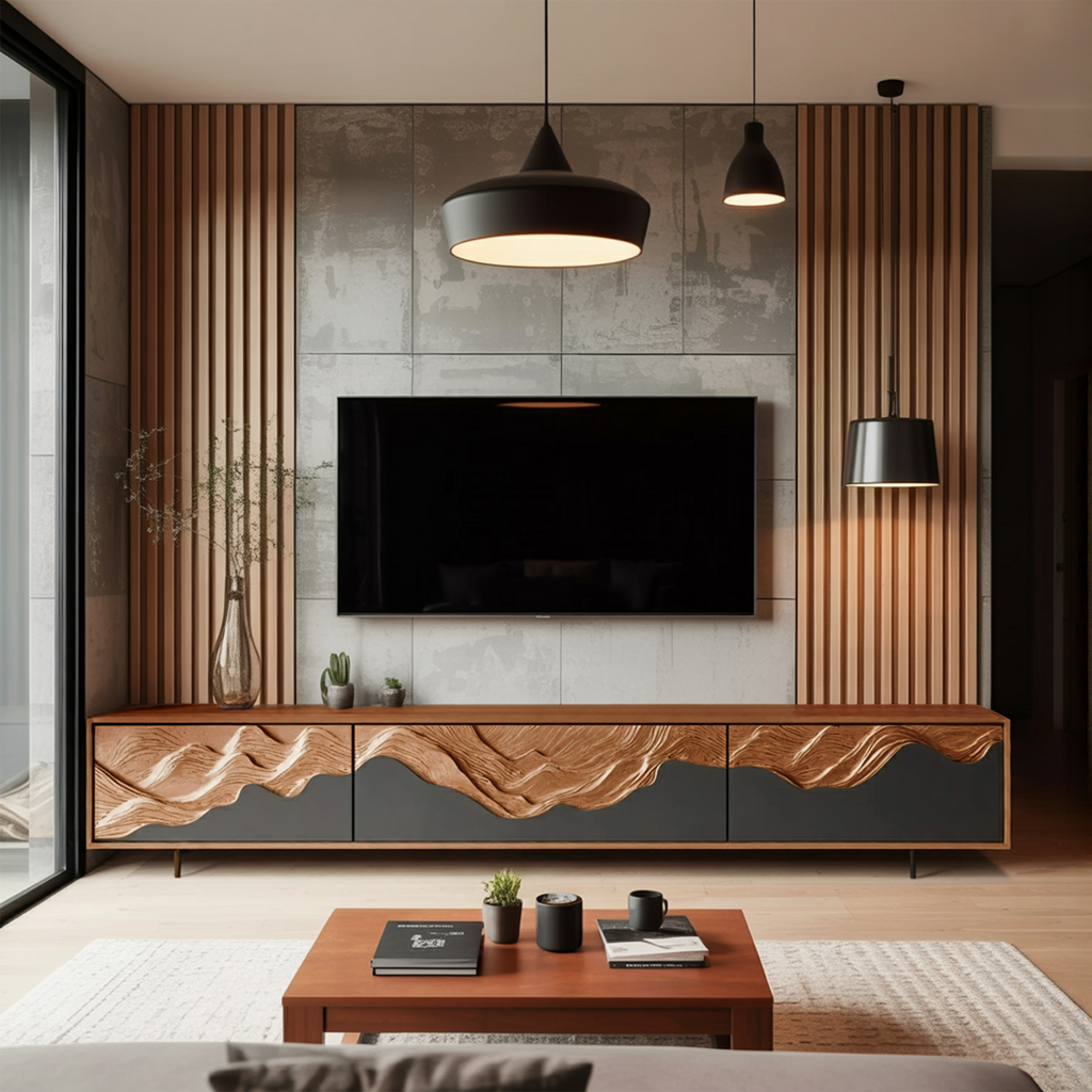 Mid Century TV Console For Furniture Styling