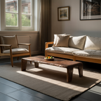 Farmhouse Handcrafted Live Edge Table For Living Room Decor