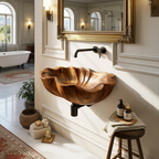 Modern Live Edge Wood Vanity Sink For Statement Bedroom Decor