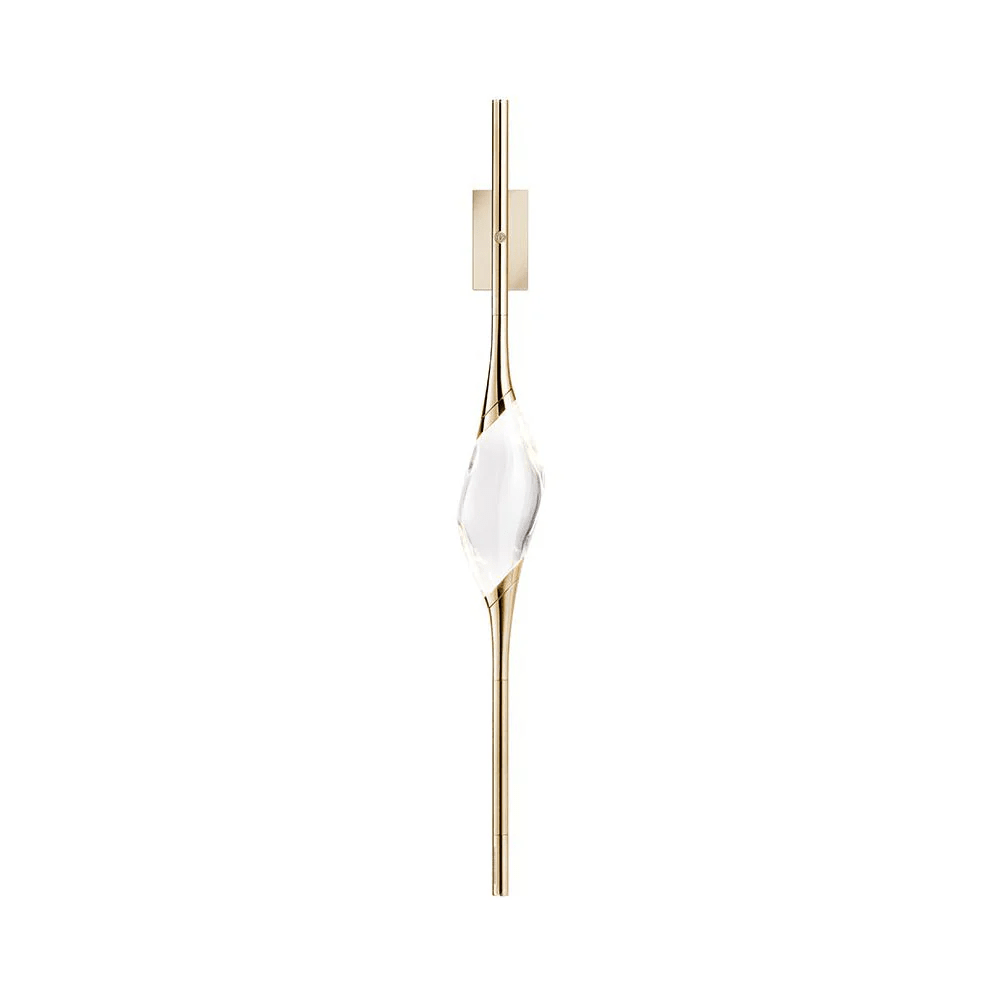 Callista Modern Crystal Linear Wall Sconce - Blackcasivra