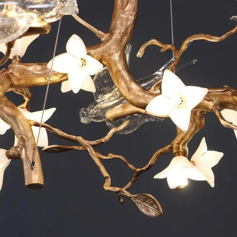 Calyx Bird Branch Chandelier for Dining Room - Copper49.2" (125cm)Warm White 3000Kcasivra