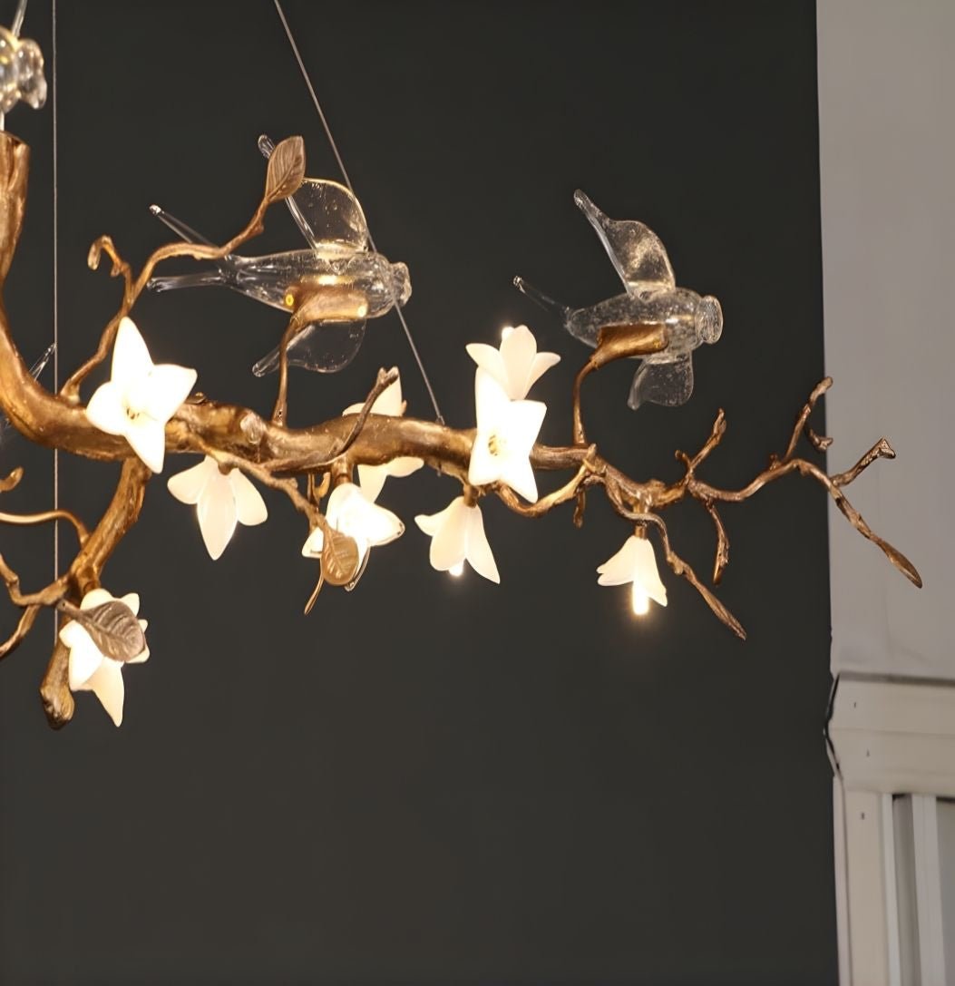Calyx Bird Branch Chandelier for Dining Room - Copper49.2" (125cm)Warm White 3000Kcasivra