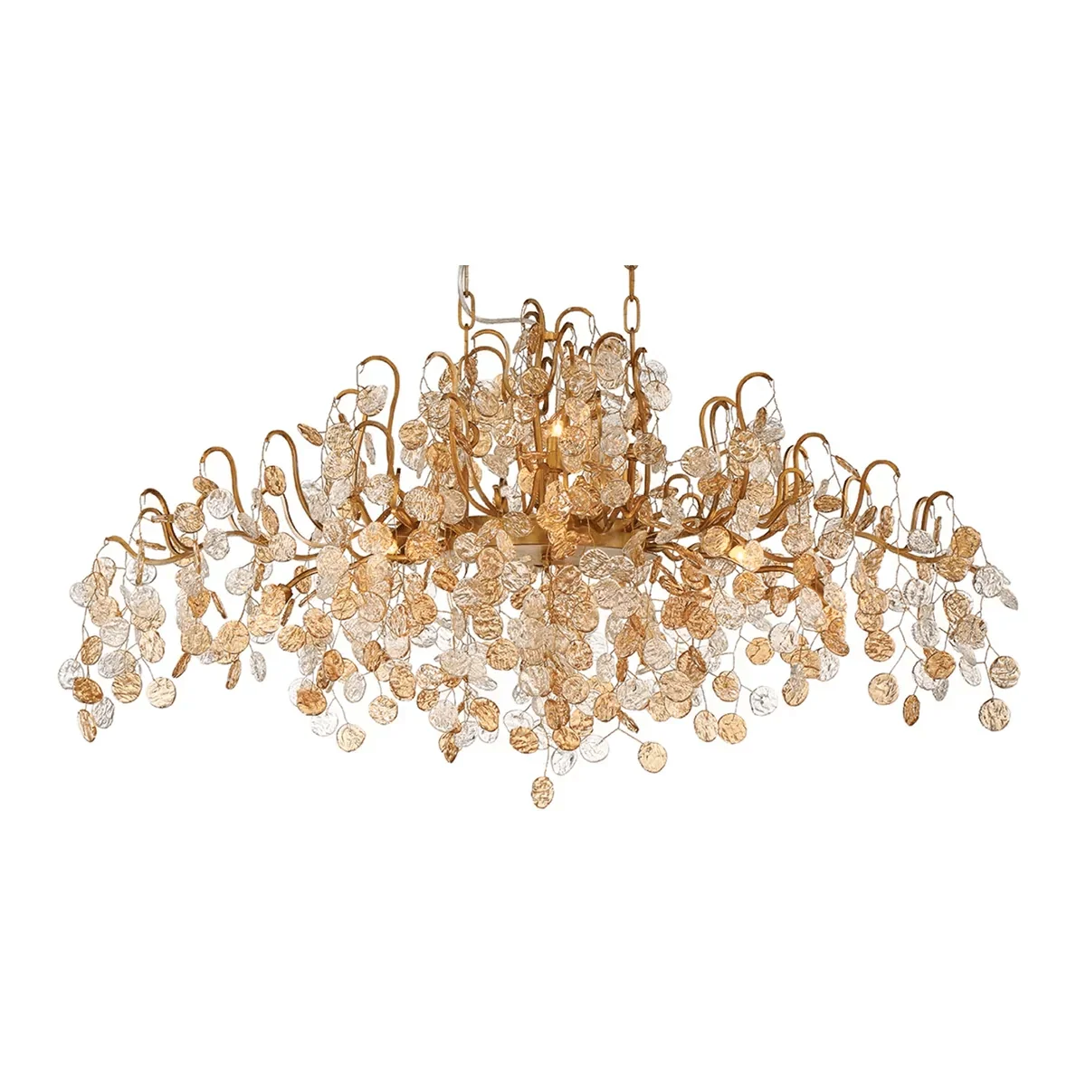Campo Linear Chandelier 10 Light 45"W - casivra