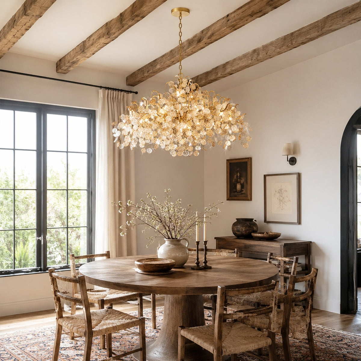 Campo Round Chandelier 8 Light 26"W - casivra