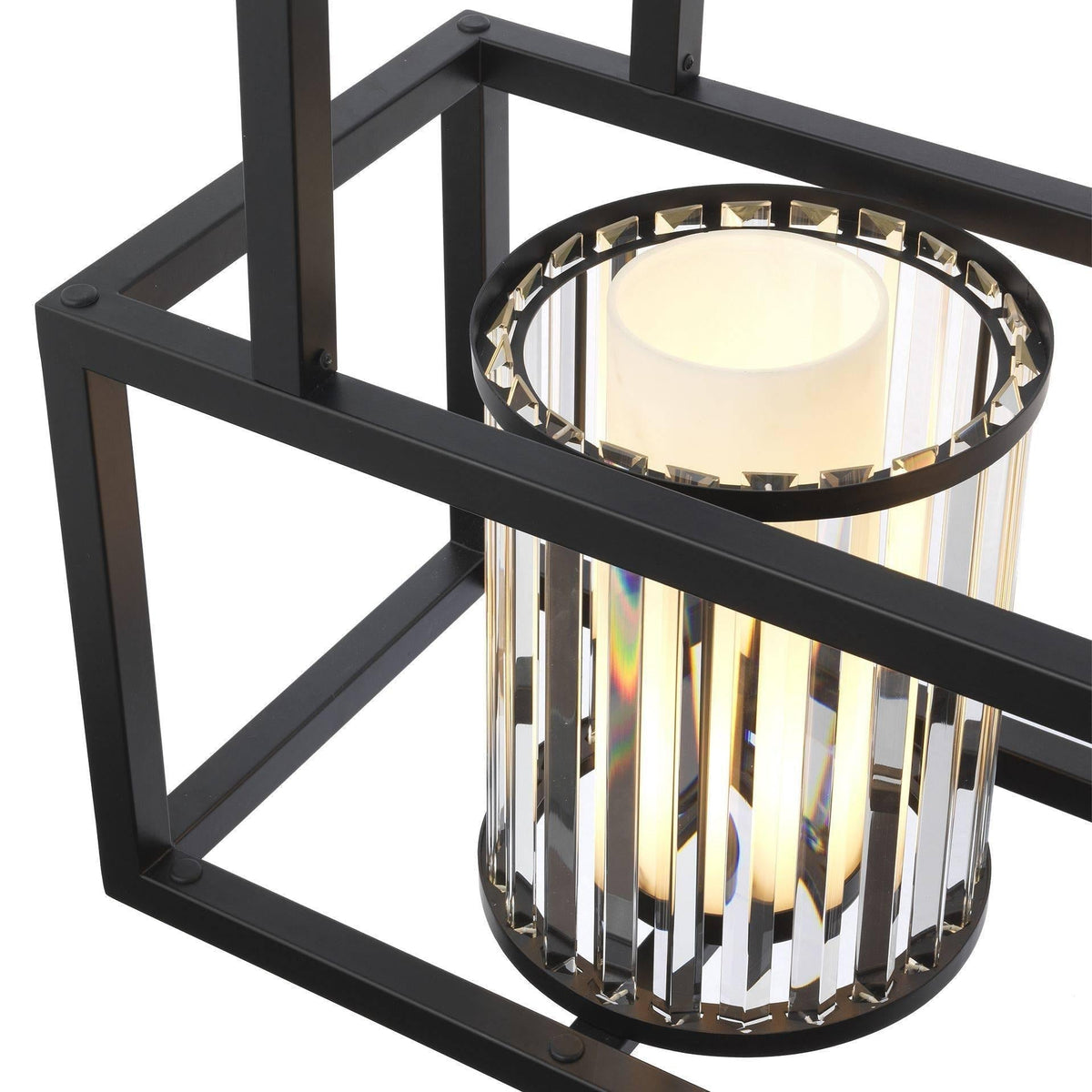 Carducci Modern Alabaster Chandelier - [Black] - Blackcasivra