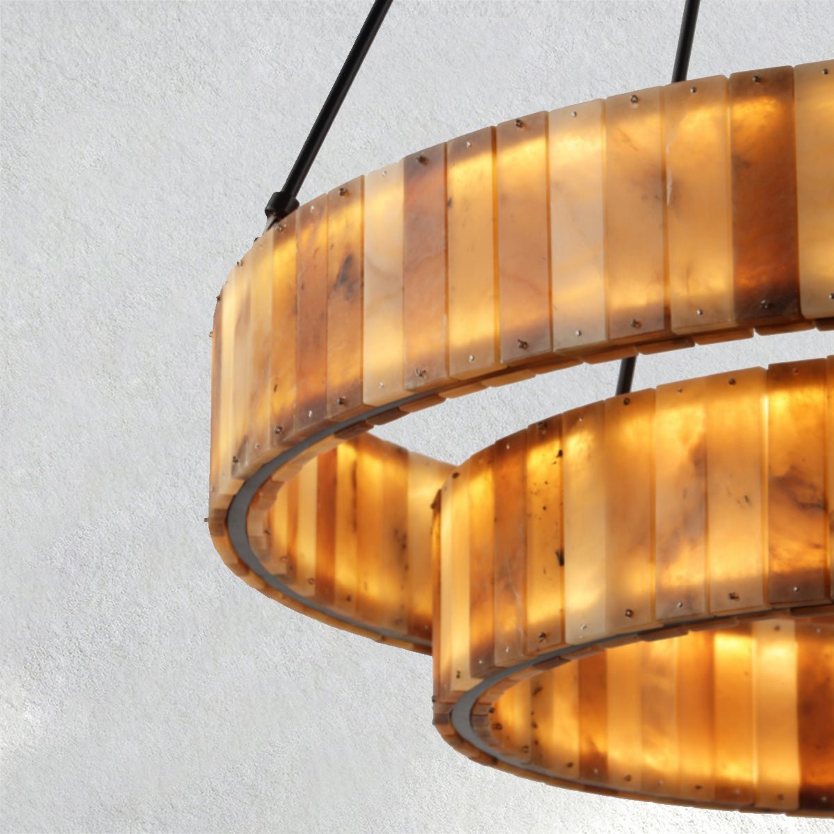Carey Eterna Alabaster Round Chandelier - 29"casivra