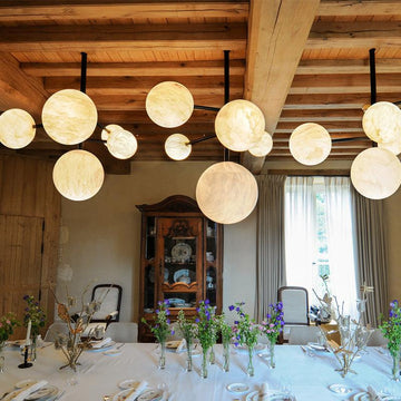 Carol Sphere Delight - Modern Artistic Alabaster Chandelier Light - casivra