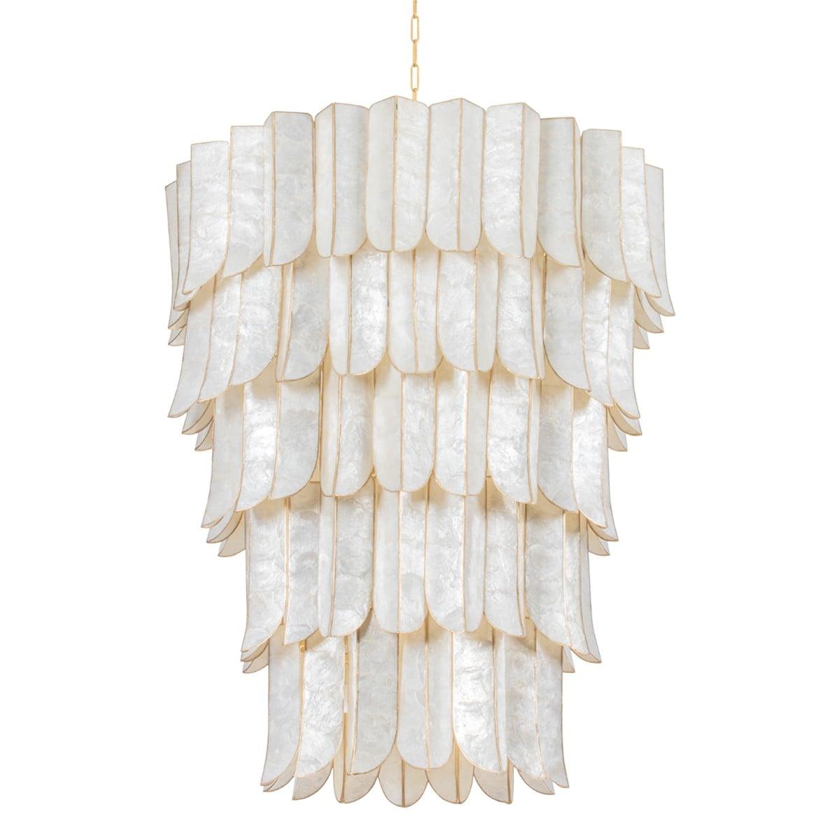 Cartagena Luxury Designer Hanging Chandelier-Chandelier-casivra-5-Layer 39.5"L x 39.5"W x 46.5"H-casivra