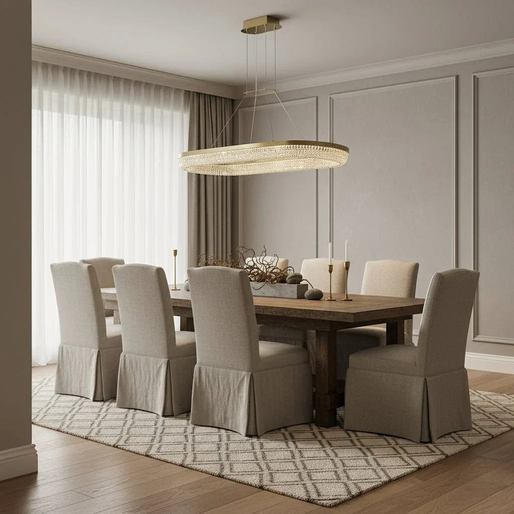 buyBergamo Crystal Dining Chandelier - Morsale