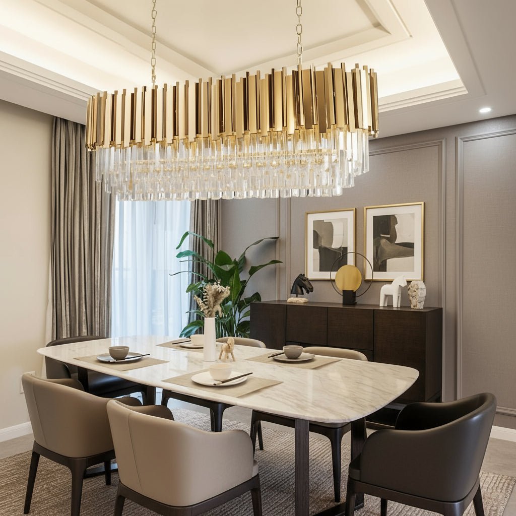 buyGio Chain Crystal Dining Chandelier - Morsale