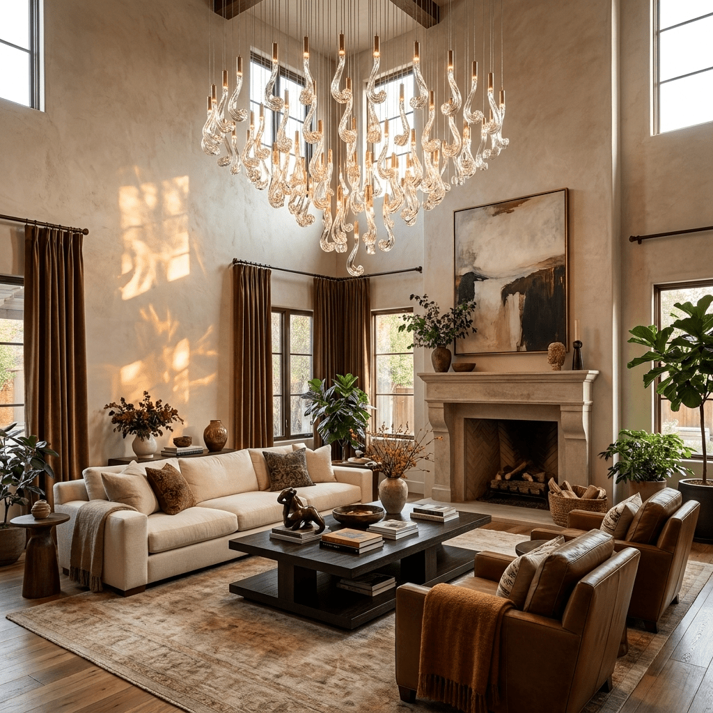 Celestia LED Glass Rain Chandelier - L 59.1″ × W 19.7″ × H 47.2″Gold & ClearWarm Lightcasivra