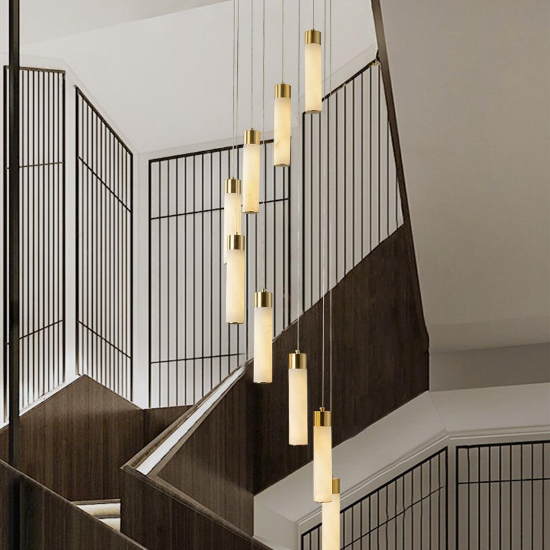 Celestial Alabaster Cascade Chandelier-Chandelier-casivra-casivra