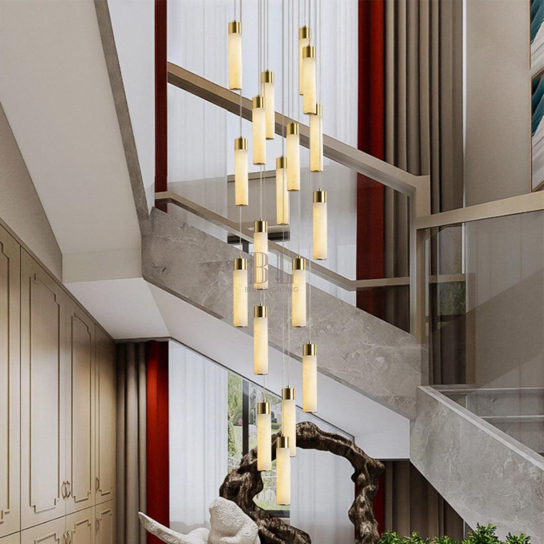 Celestial Alabaster Cascade Chandelier-Chandelier-casivra-casivra