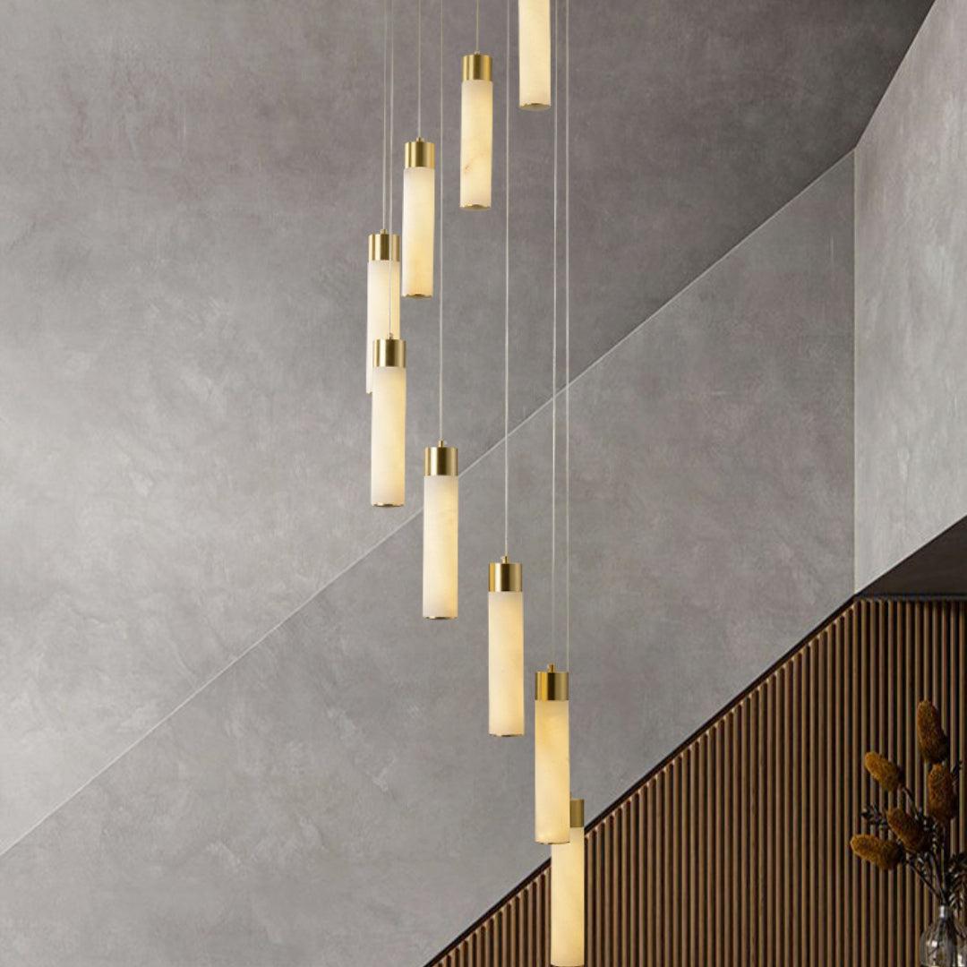 Celestial Alabaster Cascade Chandelier-Chandelier-casivra-casivra