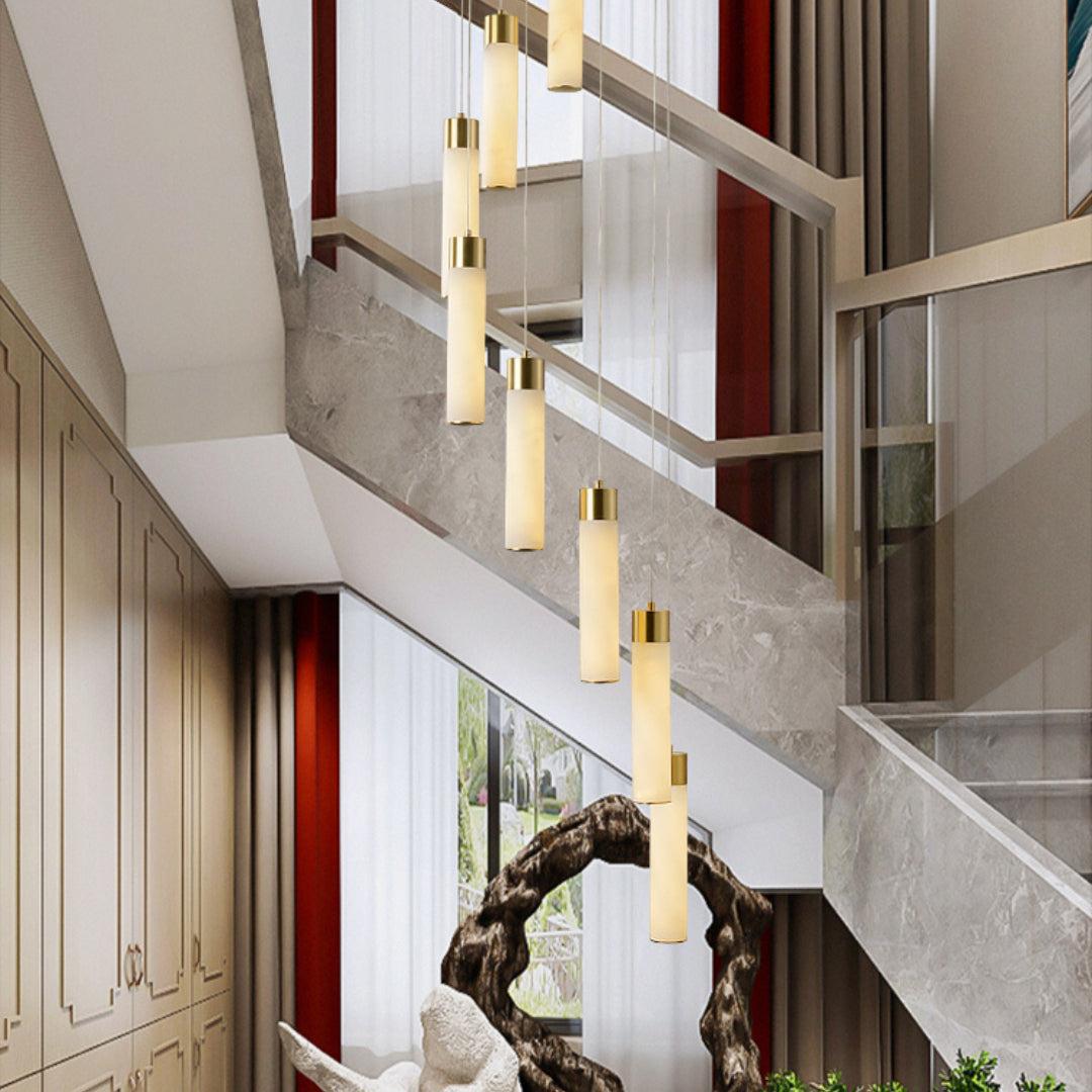 Celestial Alabaster Cascade Chandelier-Chandelier-casivra-casivra