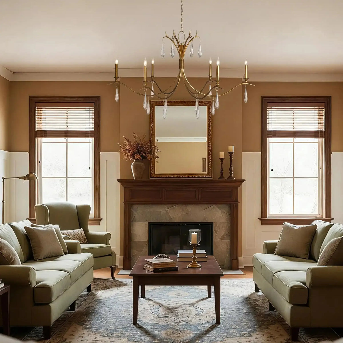 Corinne Chandelier 36" 59" for Living Room in clear - modern dining room lighting