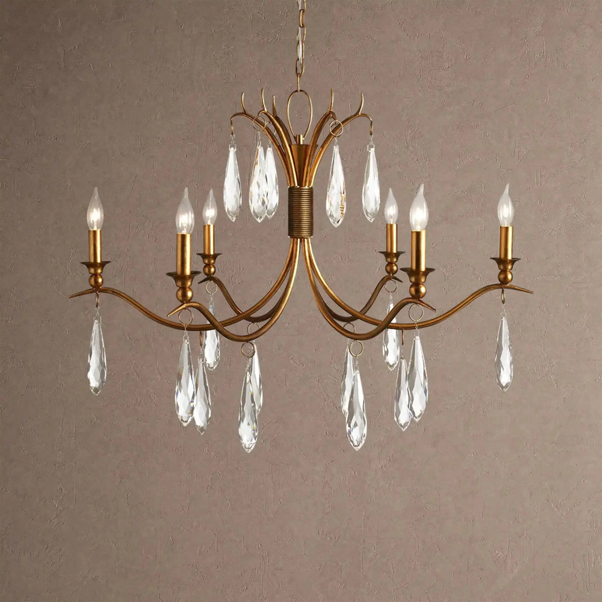 Corinne Chandelier 36" 59" for Living Room - 36''casivra