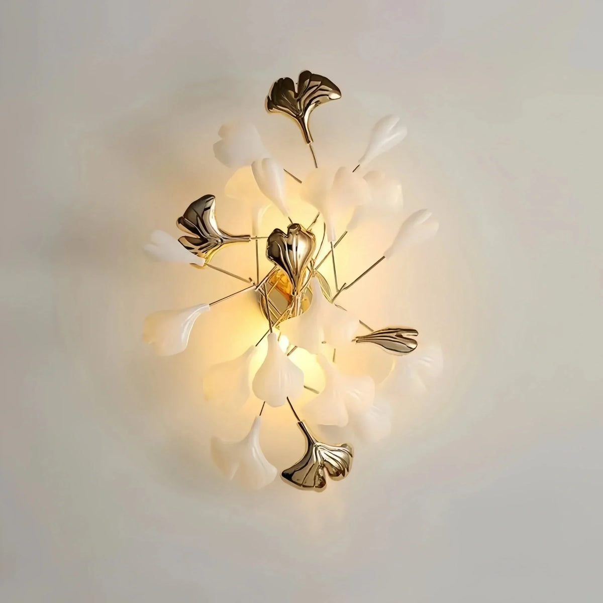 Ceramic Gingko Wall Lamp - Dia 40cm X H 60cmcasivra
