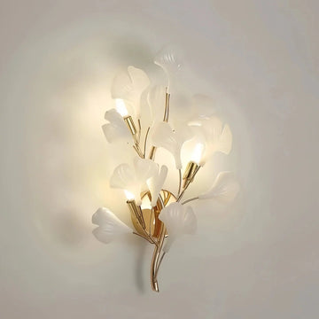 Ceramic Gingko Wall Lamp - Dia 35cm X H 50cmcasivra