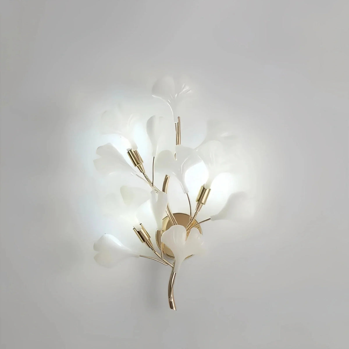 Ceramic Gingko Wall Lamp - Dia 35cm X H 50cmcasivra