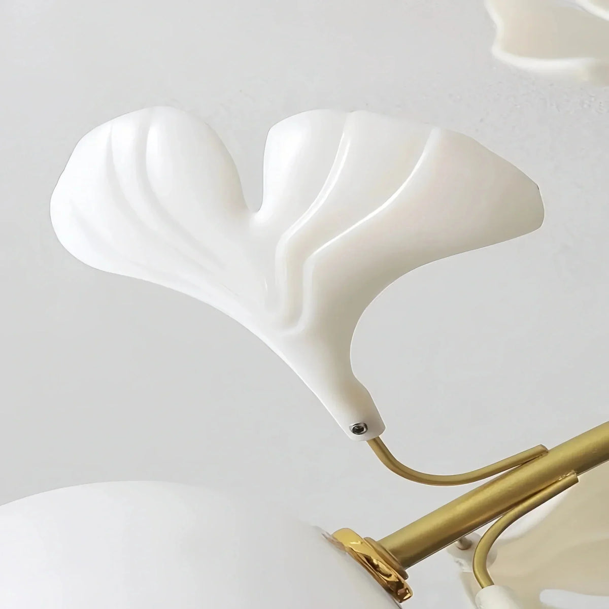 Ceramic Ginkgo Glass Ceiling Lamp - 7+6 Heads 39.4"X H 11.8"casivra