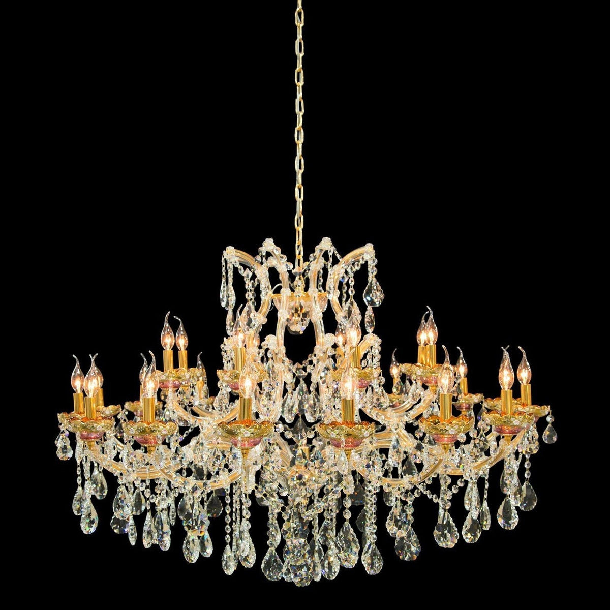 Chantilly Gold Crystal Chandelier-Chandelier-casivra-casivra