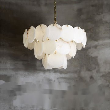 Charlene Marble Multi - Tier Round Chandelier - 3 Layercasivra