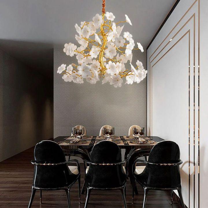 Cherry Dining Room Branch Chandelier - D60cm (D23½")casivra