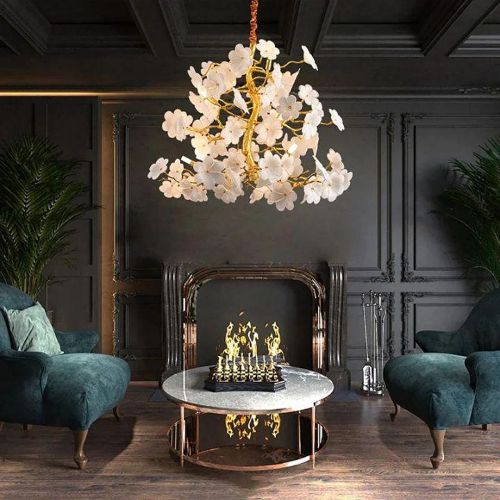 Cherry Dining Room Branch Chandelier - D60cm (D23½")casivra