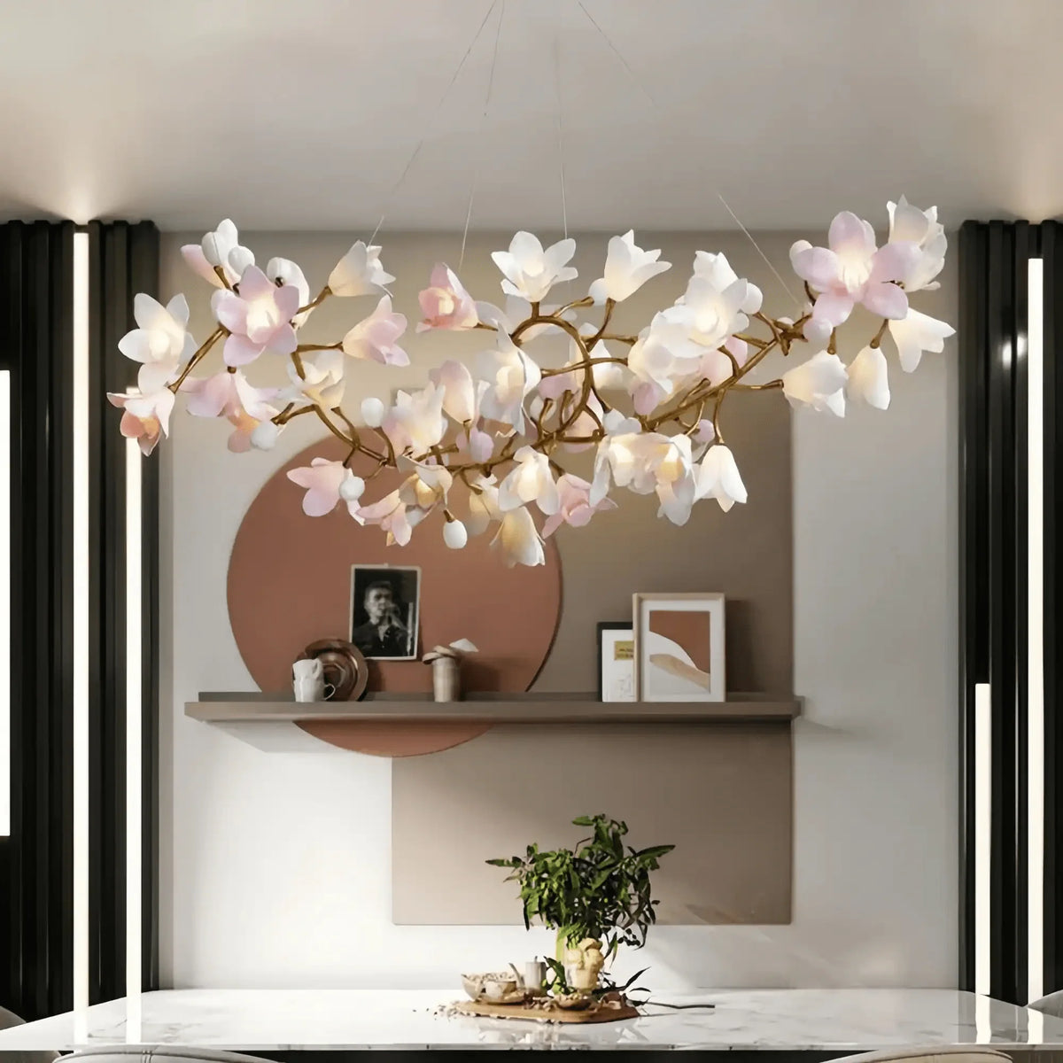 Circular Blossom Chandelier - L 39.4″(100cm) x W 15.7″(40cm) x H 17.7″(45cm)casivra
