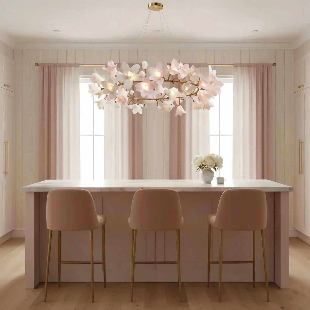 Circular Blossom Chandelier - L 39.4″(100cm) x W 15.7″(40cm) x H 17.7″(45cm)casivra
