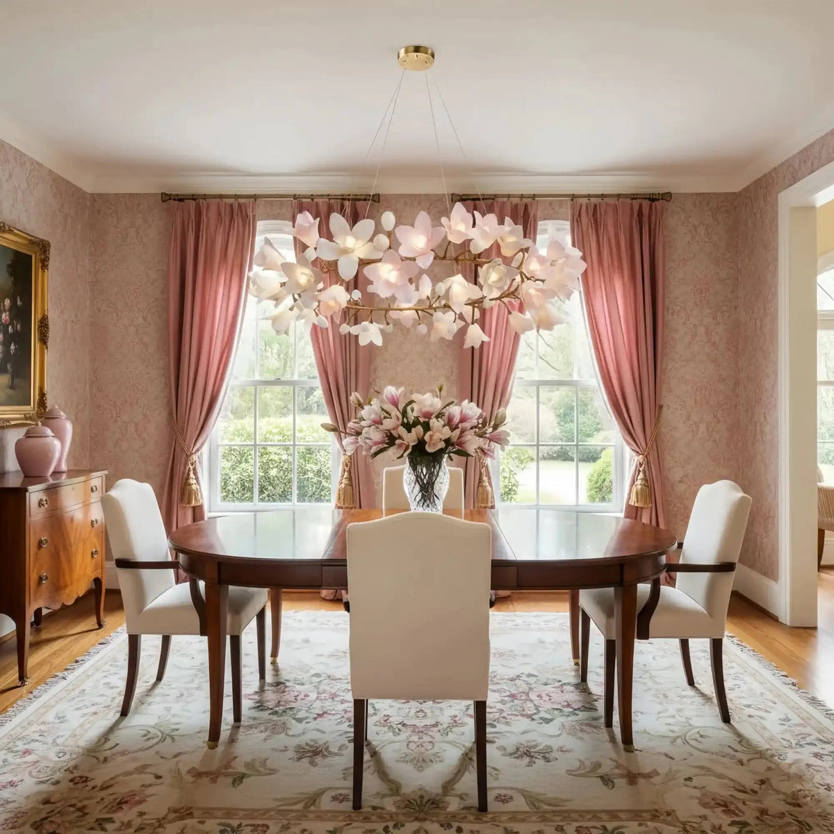 Circular Blossom Chandelier - L 70.9″(180cm) x W 19.7″(50cm) x H 19.7″(50cm)casivra