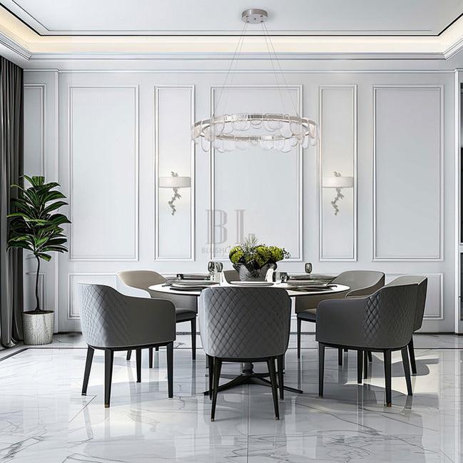 Circular Glass Chandelier - Blackcasivra