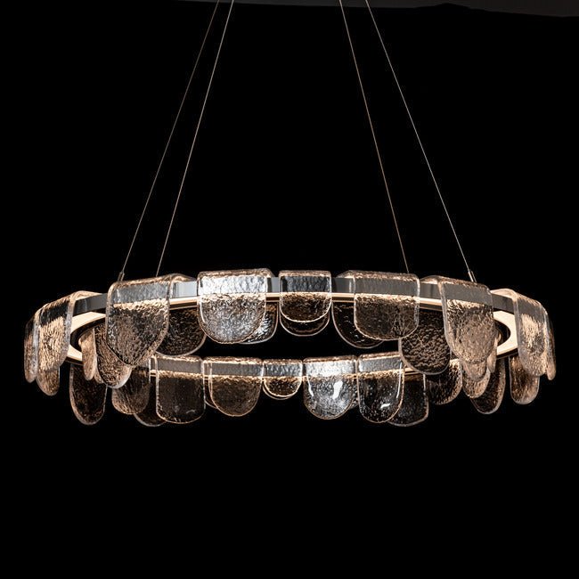 Circular Glass Chandelier - Blackcasivra