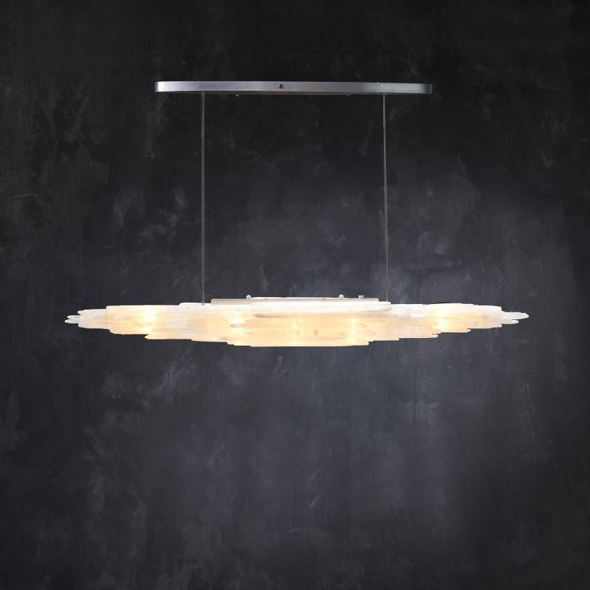 Claire Selenite Collection Pendant - Black71″casivra