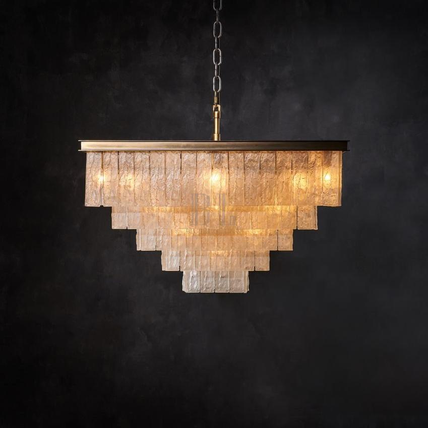 Claire Square Chandelier-Chandeliers-casivra-7tier-casivra