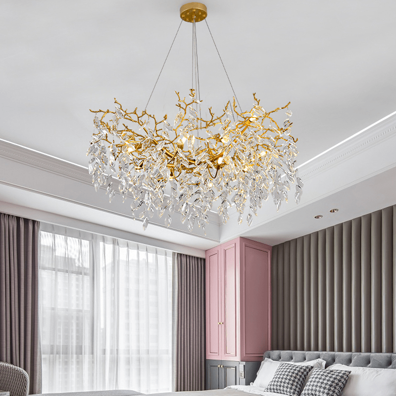 Cleo Branch Crystal Chandelier Light - 39.37" diamcasivra