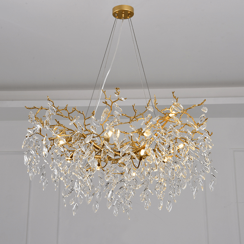 Cleo Branch Crystal Chandelier Light - 39.37" diamcasivra