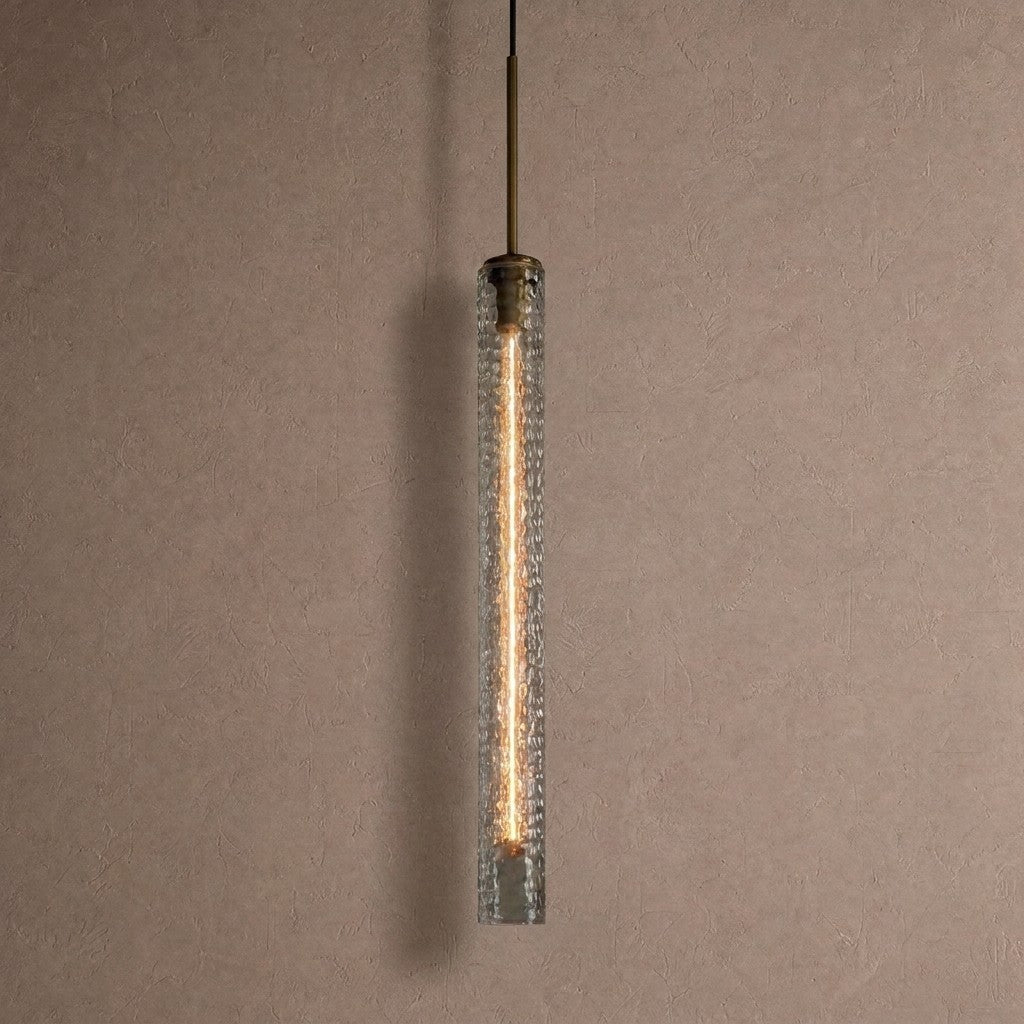 Colleena Hammered Glass Pendant - casivra