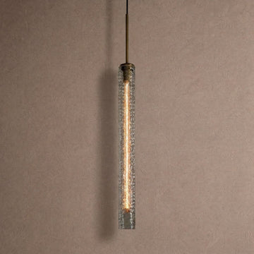 Colleena Hammered Glass Pendant - casivra
