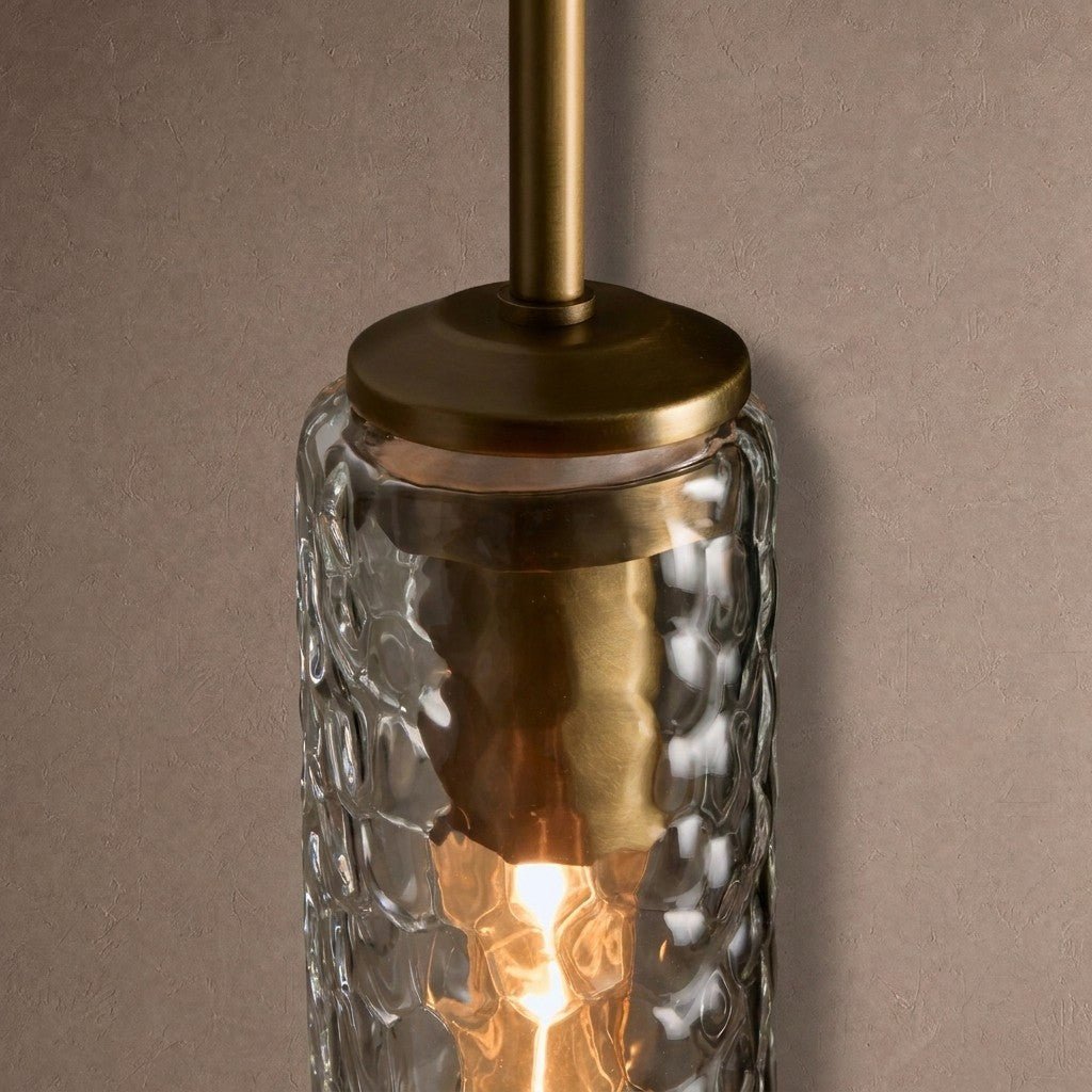 Colleena Hammered Glass Pendant - casivra